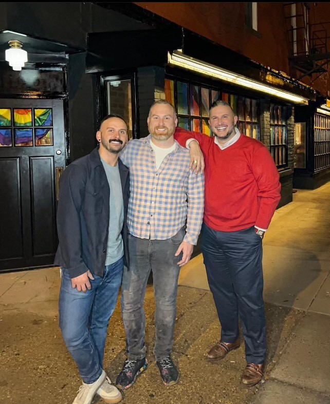 Dusty Martinez, Benjamin Gander and Dito Sevilla, owners of the Little Gay Put in Washington D.C.